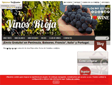 Tablet Screenshot of ilovewine.es