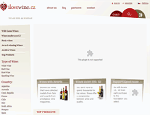 Tablet Screenshot of ilovewine.cz